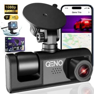 Dashcam Qeno TRIO (front, cabin, rear)